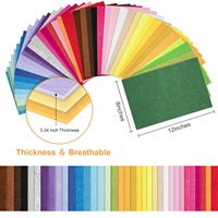 Feuilles de feutre en fibres chimiques personnalisées OEM/ODM multi-usages, tissu non tissé flexible pour l'artisanat, l'emballage cadeau, l'art et le bricolage