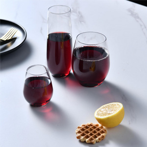 Gobelets à vin en plastique 4oz 10oz 12oz, verres à boisson épaissis en forme d'œuf pour banquets et bars - Product Image 1