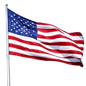 Individuelle Flaggen 3 × 5 doppelseitige bestickte amerikanische oder amerikanische Flagge groß