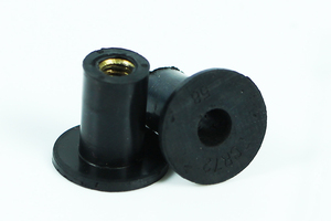 M5 Neoprene Vâng Nut <span class=keywords><strong>Brass</strong></span> Chèn <span class=keywords><strong>Nuts</strong></span> Với M5 X 25Mm Thép Không Gỉ Pozi Vít Bolt - Product Image 3