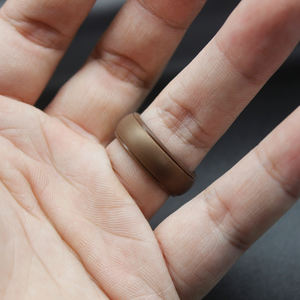 激安販売 カモフラージュ柄 シリコン製結婚指輪 メンズ用シリコンリング - Product Image 6