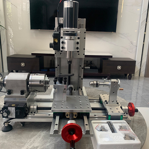 เครื่องกลึงขนาดเล็กอเนกประสงค์สำหรับงานกลึง งานกัด และงานเจาะ แบบประกอบเอง สำหรับใช้ในบ้าน - Product Image 1