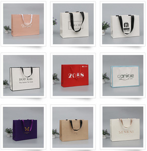 Bolsas de Regalo de Papel de Arte de Lujo con Logotipo Personalizado, Asa de Cinta, Impresión UV, para Ropa, Bodas, Exposiciones, Supermercados, Promociones - Reciclables - Product Image 2