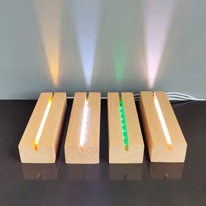 Úc Hot Bán tùy chỉnh DIY ánh sáng ấm áp hình chữ nhật bằng gỗ <span class=keywords><strong>LED</strong></span> ánh sáng cơ sở với trống Acrylic tấm gỗ <span class=keywords><strong>LED</strong></span> ánh sáng ban đêm - Product Image 1