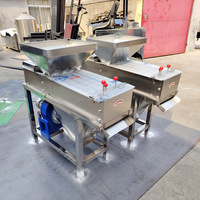 Machine automatique à décortiquer les cacahuètes, décortiqueuse efficace pour les noix grillées, machine à décortiquer les cacahuètes et les fèves de cacao à haute efficacité
