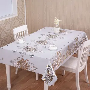 Mariage En Vrac Fantaisie Vêtements Promotion Bannière Blanc Linge Table Couverture Tissu