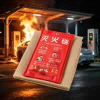 Couverture d'extinction d'incendie microencapsulée à action rapide, conception portable pour les urgences incendie des racks de serveurs