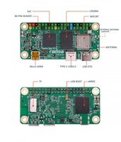 Nueva Placa de desarrollo Rock Pi Radxa Zero Mini SBC Mini computadora de cuatro núcleos de 64 bits con sistema operativo Linux