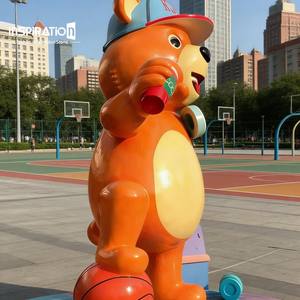 Estatua de Personaje de Fibra de Vidrio Personalizada para Exhibición en Escaparates de Tiendas y Promoción - Product Image 4