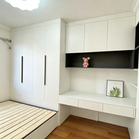Lit tatami japonais minimaliste, sans formaldéhyde, en panneau écologique, avec rangement