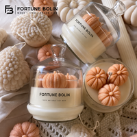 d'huile parfumée en forme de citrouille d'automne de luxe de haute qualité pot en verre bougie parfumée de Noël et d'Halloween