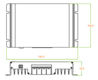 Contrôleur de pompe solaire et de chauffe-eau LED Bar 12v/24v, hybride solaire-éolien automatique, contrôleur de charge MPPT 20A