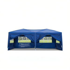 Carpa de Camping Plegable Impermeable Azul XH de 20''x10'' con Cuatro Ventanas para Uso en Exteriores - Product Image 1