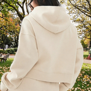 Haut à manches longues pour femme, style décontracté, à carreaux, en mélange de coton et de fibres de bambou - Product Image 2