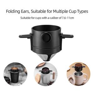 Le plus récent vente chaude meilleur filtre à café en maille de bouilloire de goutteur 304SS Portable pliable verser sur le goutteur de café - Product Image 4