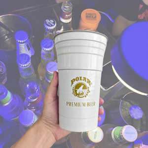 Custom Logo 500ml Recyclable Disposable Aluminum Classic Drinking <b>Cup</b> Giveaways Outdoor Party <b>Camping</b> Restaurant <b>Cups</b> - Product Image 4