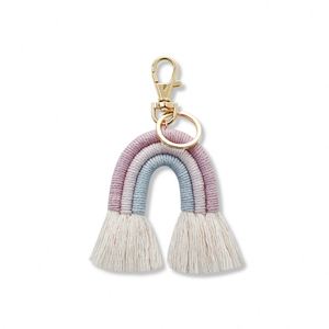 <span class=keywords><strong>Porte</strong></span>-clés en macramé arc-en-ciel en peluche pour femmes, <span class=keywords><strong>porte</strong></span>-clés bohème fait à la main, <span class=keywords><strong>porte</strong></span>-clés en macramé arc-en-ciel, breloque pour sac, <span class=keywords><strong>porte</strong></span>-clés féminins - Product Image 5