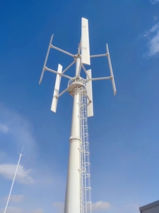 กังหันลมแกนตั้ง EU 10KW สำหรับใช้ในบ้าน ระบบไฟฟ้าแบบเชื่อมต่อกับระบบไฟฟ้าสาธารณะและแบบแยกส่วน ระบบผลิตพลังงานจากลม - Product Image 4