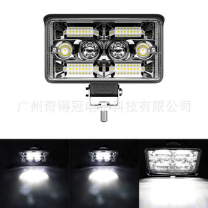 Luz de Trabajo LED Qideguan de 4 Pulgadas, 55W, 6000Lm, Luz de Punto de Doble Color para Autos y Camiones, Iluminación Auxiliar - Product Image 2