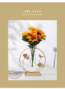 Vase à fleurs minimaliste moderne pour centre de table, support de plante hydroponique pour la <span class=keywords><strong>d</strong></span>écoration de la maison et du bureau - Product Image 5