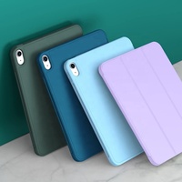 Étui souple en TPU triple pliage avec porte-crayons pour iPad 10e génération 10,9 pouces 2022