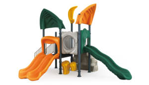 LLDPE pequeño equipo de juegos al aire libre con toboganes y <span class=keywords><strong>Bongo</strong></span> para que los niños jueguen en el restaurante - Product Image 2