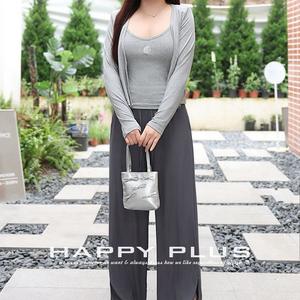 Ensemble de pantalons évasés à taille haute gris Happy Plus, UPF 50, anti-UV, vêtements de protection solaire pour femmes - Product Image 1