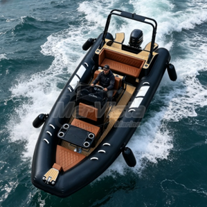 <span class=keywords><strong>Bateau</strong></span> à rames de 580 cm très demandé, coque en aluminium robuste, <span class=keywords><strong>semi</strong></span>-<span class=keywords><strong>rigide</strong></span>, <span class=keywords><strong>bateau</strong></span> pneumatique RHIB pour la pêche - Product Image 2