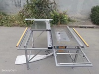 TT280 Horizontal 220V Multifonctionnel Scie à Panneaux Banc Table Scie À Onglets Coupe Du Bois Table Coulissante Conseil Menuiserie Machine
