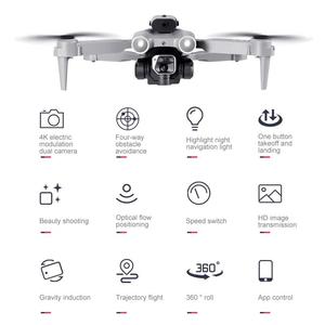 Aijh K9 Mini RC <span class=keywords><strong>Drone</strong></span> 4K HD Pixel Máy Ảnh Quang Học Dòng Chảy Nội Địa <span class=keywords><strong>Wifi</strong></span> FPV Trở Ngại Tránh profissonal RC <span class=keywords><strong>Drone</strong></span> Đồ Chơi - Product Image 2
