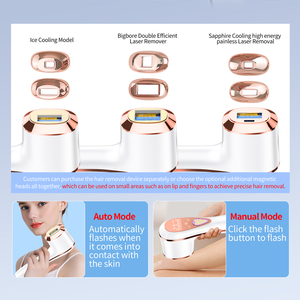 Depiladora para mujer <span class=keywords><strong>de</strong></span> alta potencia, permanente, enfriamiento <span class=keywords><strong>de</strong></span> zafiro，inalámbrica, indolora,depilación láser IPL permanente - Product Image 6