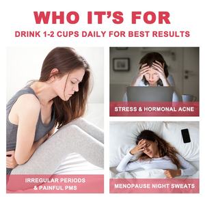 Thé Chaud Bio Pour Douleurs Menstruelles Et Santé De L'Utérus infusione <span class=keywords><strong>D</strong></span>étox Bien-Etre Féminin Aux Herbes Naturelles Pour Le SPM - Product Image 3