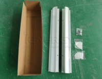 Longueur OEM argent ou noir longue barre en aluminium aileron latéral solaire supports de montage de panneau PV pour RV, bateau, marine
