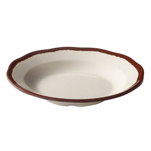 Melamine Tableware <b>Plates</b> Round Solid Color Commercial Retro <b>Side</b> Dish <b>Plates</b> For Hot Pot Party Hotel Meals - Product Image 3