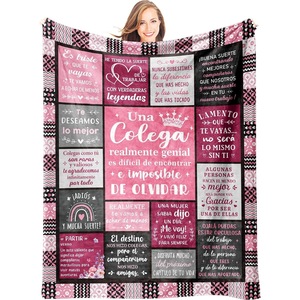 <b>Pink</b> Quilted 40th Birthday Flannel <b>Blanket</b> <b>Throw</b> <b>Blanket</b> Nap <b>Blanket</b> Wholesale Machine Washable Fade Resistant OEM ODM - Product Image 6