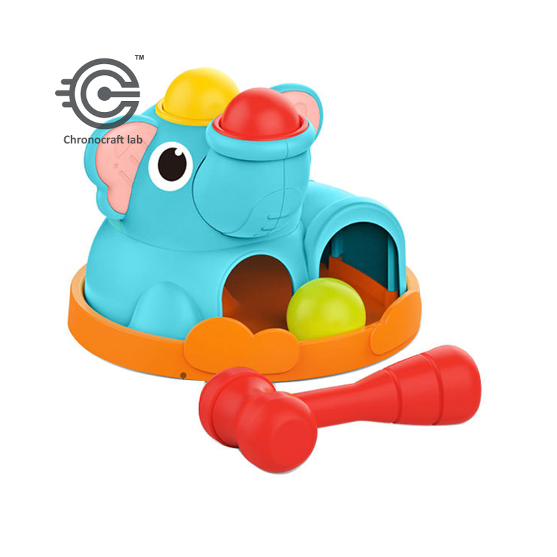 Elephant Shape Knock Ball Hammer Toy