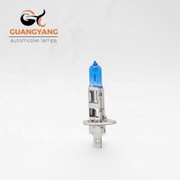 Fabricant h1 12v 100w bleu voiture lampe phare auto halogène ampoule usine super blanc verre de quartz