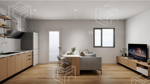 Casa Contenedor Expandible <span class=keywords><strong>de</strong></span> 20 pies con Doble Ala y un Dormitorio, Diseño <span class=keywords><strong>de</strong></span> Vivienda Habitable ABCB, Estándar <span class=keywords><strong>de</strong></span> 36 m², Nuevo Diseño - Product Image 5