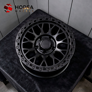 Rines Beadlock Todoterreno HODEA de 15-24 Pulgadas, Rines de Aleación en Negro Brillante, 4x4 SUV/Pickup, PCD/ET Personalizados Disponibles - Product Image 3
