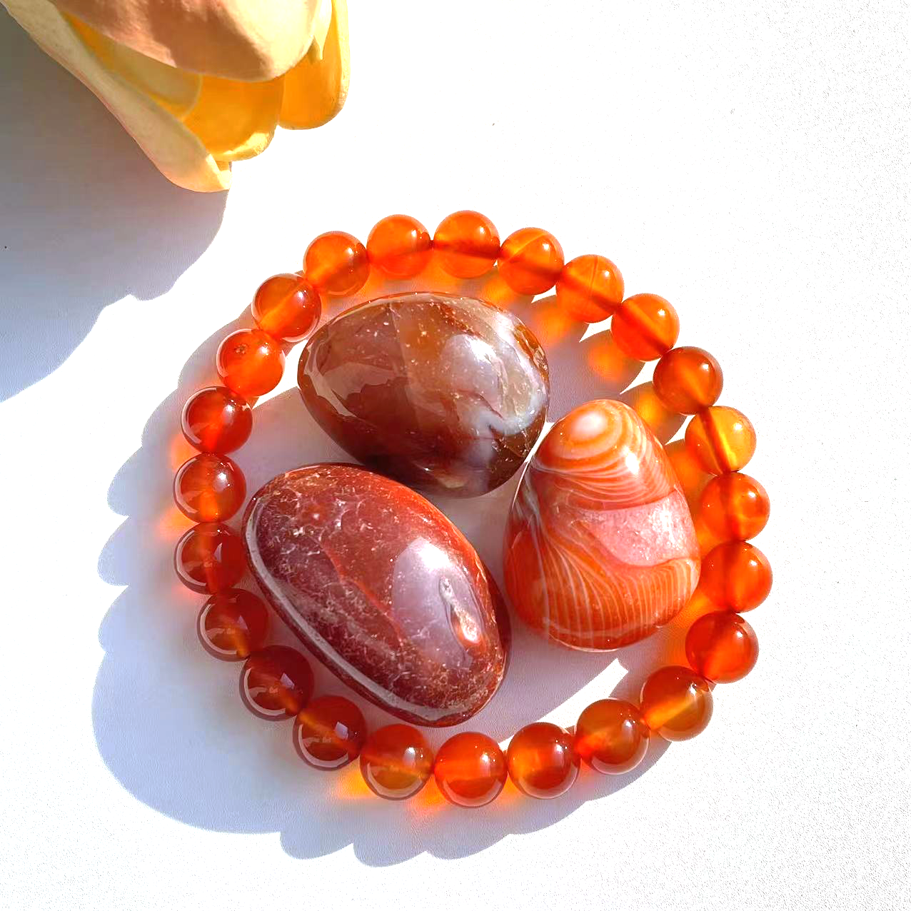 carnelian agate set