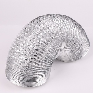 Conducto de ventilación flexible del <span class=keywords><strong>aire</strong></span> <span class=keywords><strong>acondicionado</strong></span> del papel de aluminio de la masa de la marca propia del diseño hecho en fábrica OEM/ ODM - Product Image 6