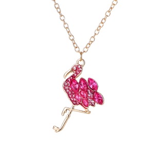 Collar de cristal de aleación de árbol de coco de piña de <span class=keywords><strong>flora</strong></span> y fauna tropical de diseño único de Venta caliente OEM para niñas - Product Image 4