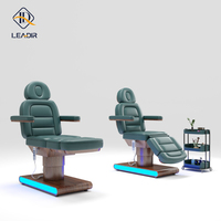 Mobilier de salon de luxe lit de beauté électrique en cuir PU lit de massage facial Table de massage à 3 moteurs