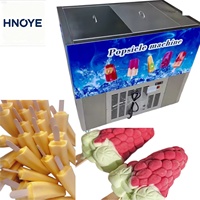 Duurzame commerciële ijslollymachine, 304 roestvrijstalen mallen, hoge capaciteit 2000 stuks/dag