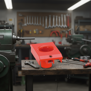 Douilles de support de cône Fervi pour extracteurs d'engrenages, insert en plastique rouge avec goupille métallique - Product Image 3