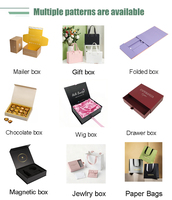 Boîte cadeau personnalisée de luxe recyclable pour cosmétiques, pliable, avec ruban et fermeture magnétique