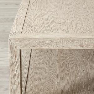 โต๊ะกลางสไตล์อเมริกันโบราณ ทำจากไม้เนื้อแข็ง สำหรับห้องนั่งเล่น โต๊ะรับประทานอาหารทรงสี่เหลี่ยม โต๊ะสำหรับงานเลี้ยงครอบครัว โต๊ะกาแฟ - Product Image 4