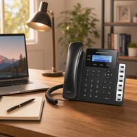 Téléphone IP d'entreprise GrandStream GXP1628, 2 lignes SIP, Gigabit, 8 touches BLF, conférence 3 voies, PoE, EHS, voix HD, OS Linux, compact pour bureau
