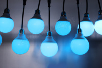Lumière de guirlande LED DMX RGBW 80 mm, pixels LED DMX, ampoules LED avec contrôleur Artnet