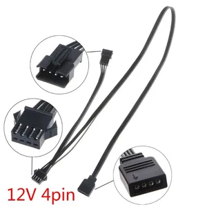 12V 4Pin RGB Connector Cable 45cm PC Case Fan LED Strip Extension Cord Wire Adapter for Giga/Microstar/A-sus RGB Motherboard